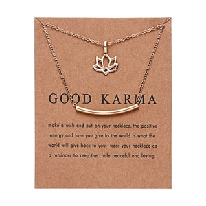 Fashion Halskette mit Talisman "Good Karma"