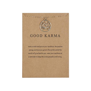 Halskette mit "GOOD KARMA" Talisman