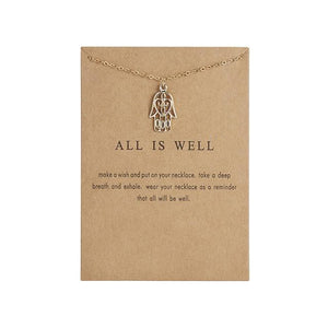 Halskette mit "ALL IS WELL" Talisman